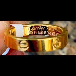 Inspired Love 18k gold ring size 7